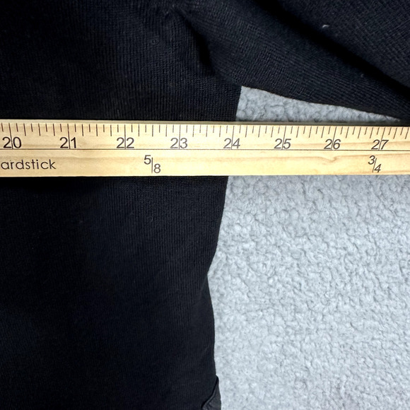 Lane Bryant Sweater Womens 18 Black Floral Embroidered Crochet‎ Whimsigoth Boho - Picture 5 of 6